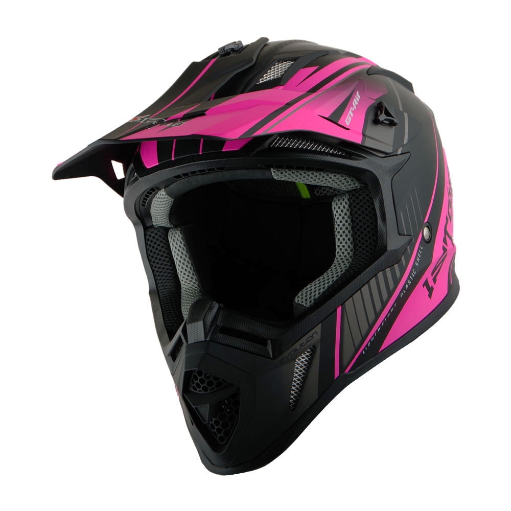1Storm Adult Motocross Helmet BMX MX ATV Dirt Bike Downhill Mountain Bike Helmet Racing Style H637; Storm Pink