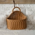 thumbnail image 3 of Wall Hanging Storage Basket Sturdy Woven Large Capacity with Handle Storage Container for Kitchen Farmhouse Wall Decor Potato Ginger Storing , Brown, 3 of 8