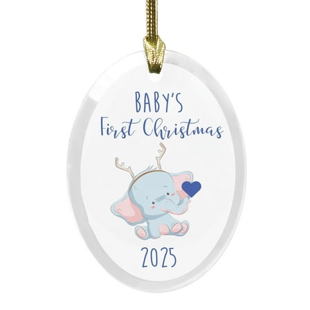 2025 Baby's First Christmas Round Disc Ornament