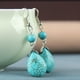 thumbnail image 5 of Pendientes colgantes Hugo turquesas nupcial, 5 of 10