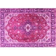 thumbnail image 1 of Ahgly Company Indoor Rectangle Medallion Pink Traditional Area Rugs, 8' x 12', 1 of 4