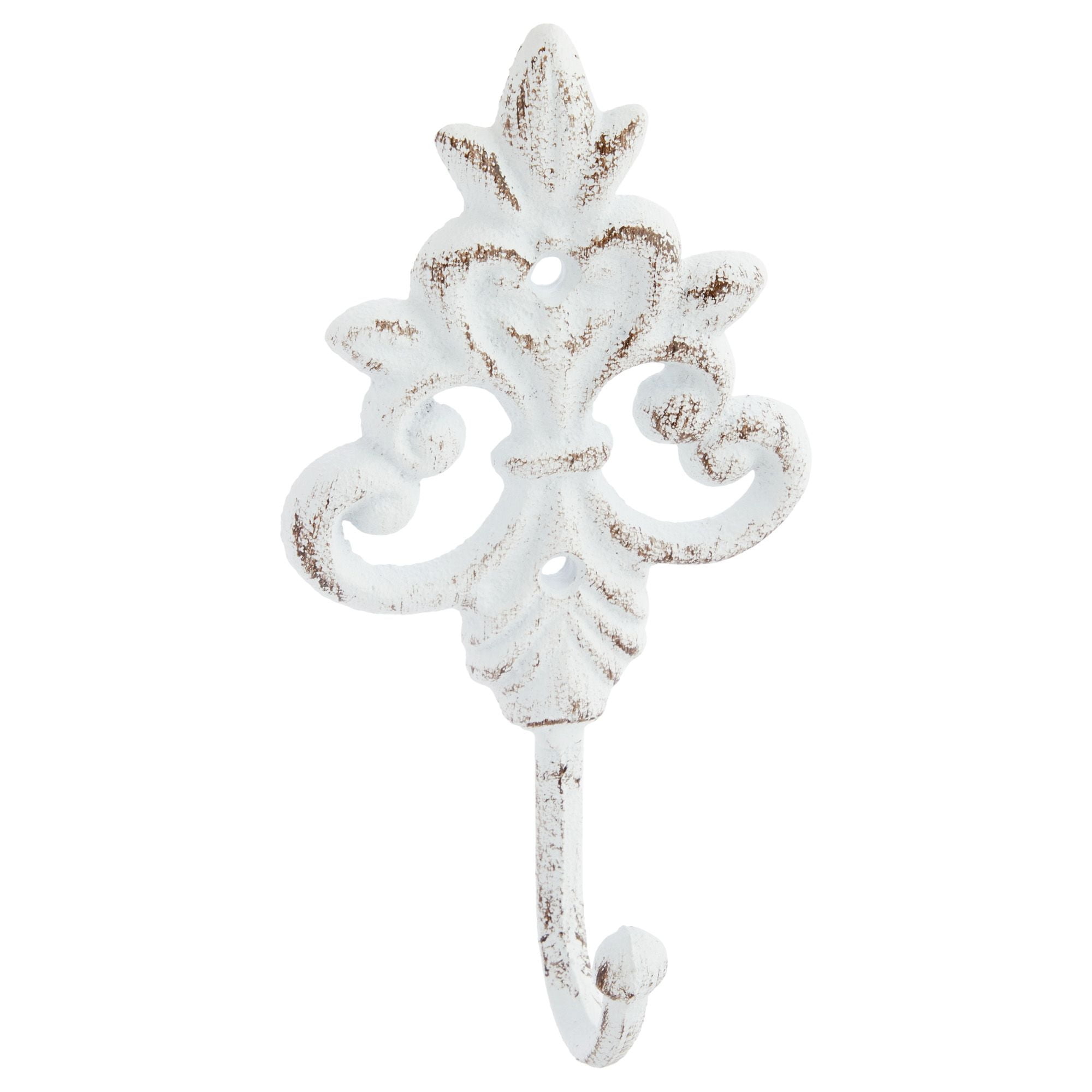 Set of 3 Cast Iron Wall Hooks French Country Farmhouse Design