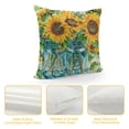 thumbnail image 4 of COMIO Summer Daisy Pillow Covers Sunflowers Mason Jar Sunshine Pillows Decorative Throw Pillows Summer Decorations Farmhouse Decor Cushion Case for Sofa Couch, 4 of 5