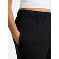 thumbnail image 4 of No Boundaries Wide-Leg Fleece Pants, 30” Inseam, Women’s and Women’s Plus, 4 of 5