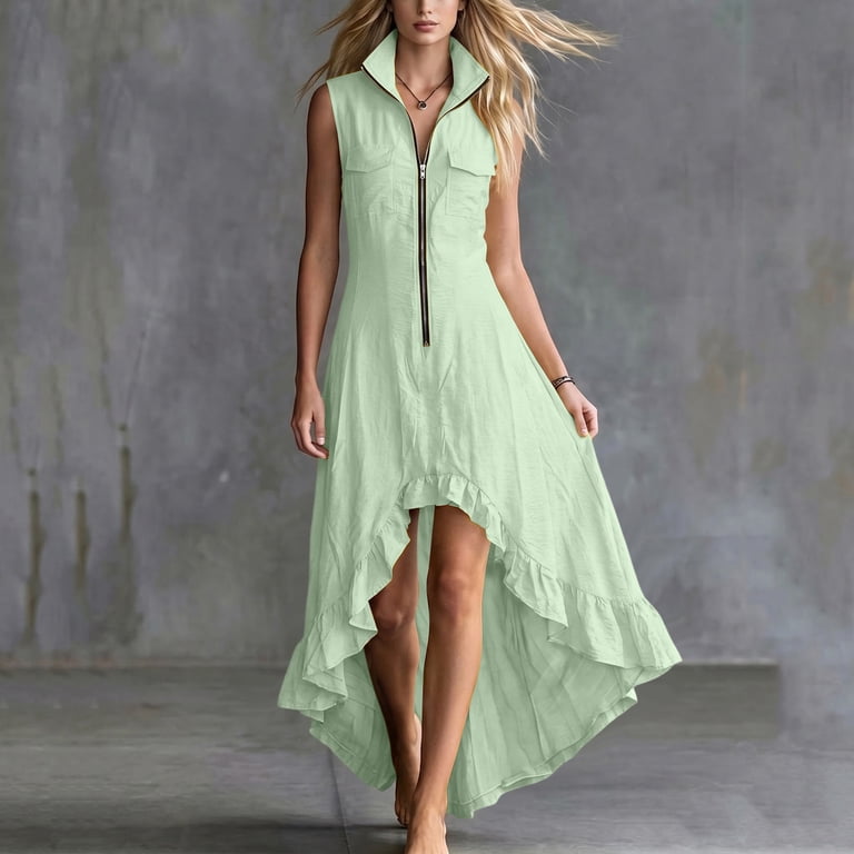 summer high low dresses casual high low dresses sold on Temu Canada