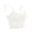 White, variant on Women Cami Bras Seamless Padded Yoga Bralettes Wirefree Workout Sports Bra Comfort Camisole Spaghetti Strap Crop Tops "White"