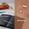 thumbnail image 2 of Sakura Sketchbook A4 - Drawing Sketchbook for Visual Journaling, Effortless Sketching & Personal Use - 140 GSM Paper - Hardcover Hardcover - 160 Pages - 8.3 x 11.7" - Black - Black Paper, 2 of 7