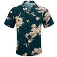 thumbnail image 1 of Men's Hawaiian Shirt Short Sleeve Casual Tropical Button Up Floral Dress Shirts Beach Breeze Party, 1 of 4