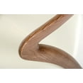 thumbnail image 3 of 32" Walnut Wood and Cream Leatherette Dining Chair, 3 of 4