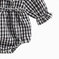 thumbnail image 7 of zuwimk Baby Girl Outfits Smocked Bubble Romper Jumpsuit Long Sleeve Bodysuit Cute Newborn Infant Fall Winter Clothes(3-6 Months,Black), 7 of 7