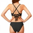 thumbnail image 3 of LIUJUNSHOP Women Two Piece Triangle Bikini Set Bathing Suit Swimsuit Full Coverage Bottom, 3 of 6