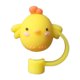 thumbnail image 1 of Gorras De Paja Cubierta de paja de dibujos animados, tapas de paja de silicona reutilizables, decoración para 5-10mm (amarillo pollito), 1 of 7
