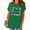 2-Green, variant on UNISHE Women's white Soft Retro Coastal Lobster Art Graphic Short Sleeve T-Shirts Tops