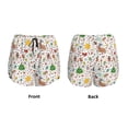 thumbnail image 5 of Lsque Winter Christmas And New Year Deer Printed Women's Running Shorts with Liner Pockets,Elastic Quick Dry Workout Athletic Gym Yoga Shorts,Womens High Waist Shorts-Medium, 5 of 9