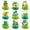 Green, variant on JHEHF 9 PCS St. Patrick'S Day Honeycomb Centerpieces Irish Themed Table Topper 3D Table Honeycomb Decor for Tiered Tray Mantel Shelf Table Decor