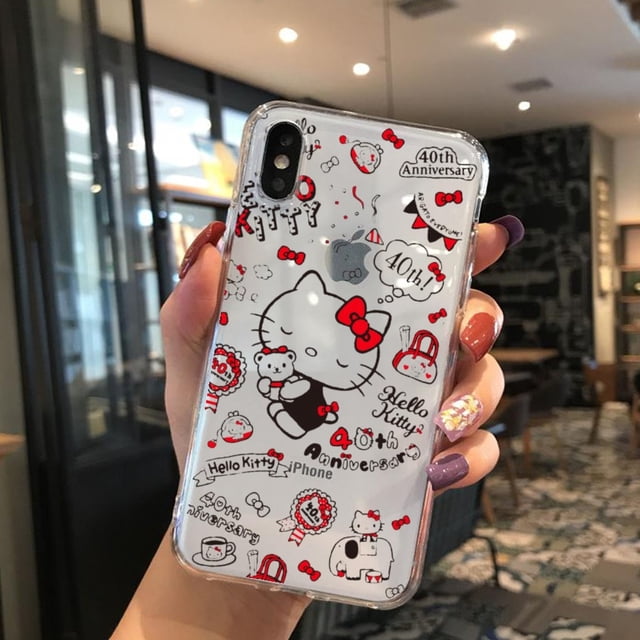 sanrio hello kitty Phone Case transparent for iphone 15 14 11 13 12 Pro Max Xr X mini 7 8 PLUS coque cover o good