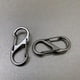 thumbnail image 5 of Hebilla de perro de aleación de zinc de doble cabeza en forma de S, galvanizada, para natación, hebilla en forma de S negra, hebilla de ocho caracteres completamente negra, llavero de suspensión, 5 of 5