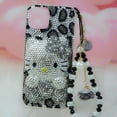 thumbnail image 3 of Funda protectora con diamantes de imitación para iPhone 14, 13 Pro Max, Xs, 8 plus, 7 dibujos animados, Hello Kitty 11, 15, 12, mujer, 3 of 4