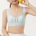 thumbnail image 3 of LLYWEY Yoga Bras for Women Wire-Free Bra Women Ladies T-Shirt Bra Style-951 Women's Plus Pullover Bra Feature Adult Female Sports Sports Bras Light Blue 40B, 3 of 4