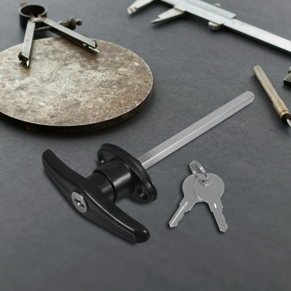 Raindrops 1Pcs Powder-Coated Finish Garage Door Lock for Barns and Chicken 6.7x3.9x1.2in