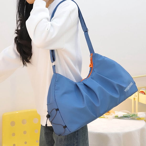 Deporte Viaje Bolso con Compartmento Zapatas Compartmento Mojado Fitness Bolsa Entrenamiento Mochila de Mano Hasta 55L, Impermeable, Resistente, para Hombre y Mujer, Ideal para Viajar,