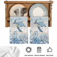 thumbnail image 5 of Blue Sea Turtles Kitchen Towels Set of 1, Coastal Vintage Ocean Sea Starfish Coral Absorbent Dish Towels for Kitchen, Microfiber Hand Towel, Quick Drying Tea Towel for Cleaning Decorative Dishcloths, 5 of 7