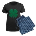 thumbnail image 5 of CafePress - Washed Shamrock Women's Dark Pajamas - Women's Short Sleeve Print T-Shirt and Pants Dark Cotton Pajama Set, 5 of 7