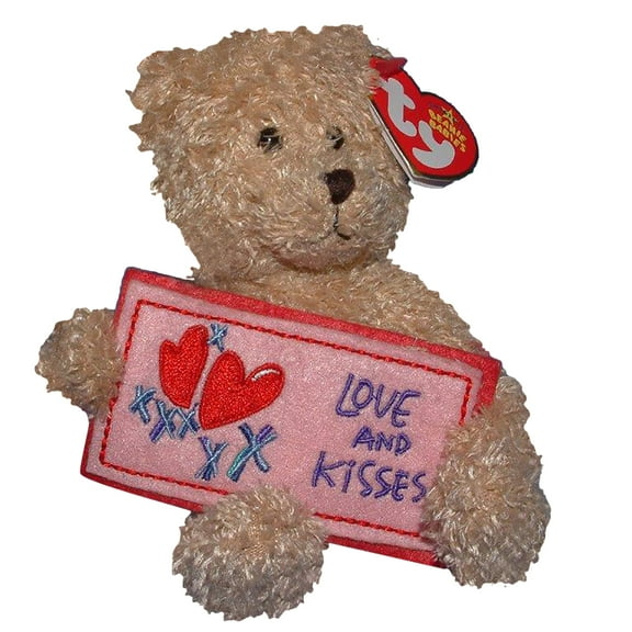 Ty Beanie Baby: Love and Kisses the Bear | Stuffed Animal | MWMT's