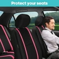 thumbnail image 4 of FH Group Cloth Car Seat Covers - Universal Fit Automotive Seat Covers, Solid Back Seat Cover - Full Set, 4 of 8