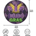 thumbnail image 6 of SKYSONIC Mardi Gras Round Placemats for Dining Table Non-Slip Heat-Resistant Polyester Table Mats Set of 1 Washable Table Mats for Kitchen Dining Table Decoration, 6 of 7
