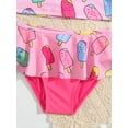 thumbnail image 5 of Toddler Girls Rash Guard Sets with Bikini Bottoms Swimwear（4-7Y）, 5 of 6