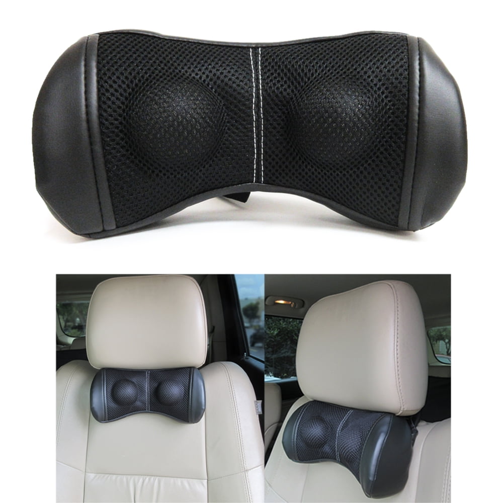 Headrest Car Neck Pillow Seat lumbar Pillow in back Head rest Memory Foam Fabric 