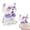 Purple, variant on 1Pcs Mini Fans That Blow Cold Air Cup Holder Fan, Clip-On Mini Fan For Cup & Bowl,Cute Animal Monkey Shaped Air-Blowing Cooling Attachment For Hot Drinks, Rechargeable Personal Fan Food Fan For Desk