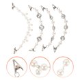 thumbnail image 2 of SHISUYAN 4pcs Vintage Sweater Clips Shawl Pearl Clips Coat Collar Buckles Cardigan Clips, 2 of 5