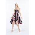 thumbnail image 2 of Robe Hawaïenne Luau à Imprimé Floral pour Femmes TG Rose Noir Hibiscus, 2 of 5
