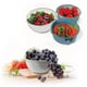 thumbnail image 2 of 3 Pcs Kitchen Creative Mixing Bowls, Multi-purpose Plastic Mixing Bowl for Salad, 2 of 5