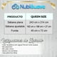 thumbnail image 5 of Sabanas Queen Size Microfibra Amplias Con Relieve Diseño Elegante Nubisuave  Liso Textura Suave, 5 of 6