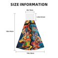 thumbnail image 3 of Sikiie Psychedelic Faces Colorful Hand Towel with Loop Hanging Towel Absorbent Tie Towels for Kitchen Tea Bar Bathroom Decor, 3 of 7
