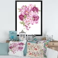 thumbnail image 3 of Designart 'Bouquet Of Pink Retro Flowers' Traditional Framed Art Print, 3 of 4