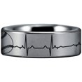 thumbnail image 5 of Tungsten Baseball Lifeline Ring, 5 of 6