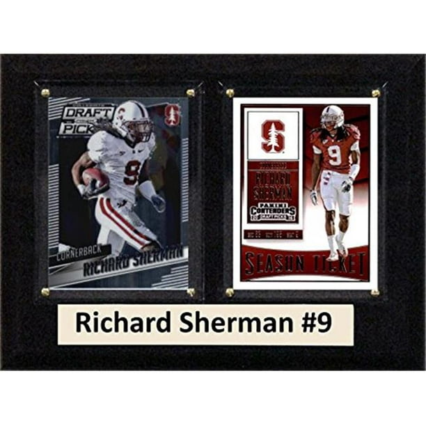 C & I Collectables 68SHERMANCO 6 x 8 Po Richard Sherman NCAA Stanford Cardinal Deux Cartes Plaque