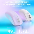 thumbnail image 3 of Mouse Gamer ATTACK SHARK X3 Inalámbrico 26K DPI Morado, 3 of 9
