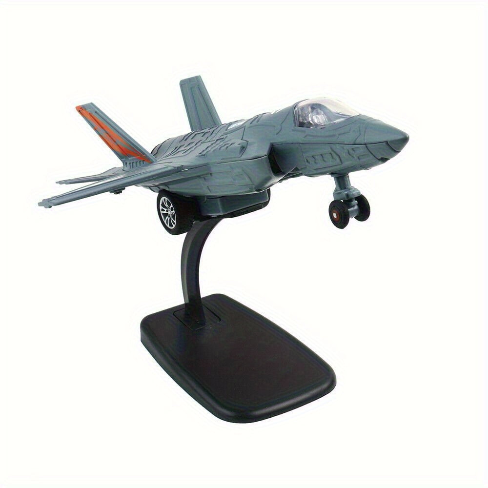 Scale 1:72  (F-35 + F-16 ) Fighter Jet Aircraft Diecast Plane Model with Light&Sound, Suitable for Aircraft Enthusiasts To Collect, Give Gifts, Desktop Decoration