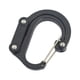 thumbnail image 1 of Mosquetón Advancent Aleación de aluminio Plegable 360 grados Negro, 1 of 6