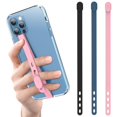 thumbnail image 1 of Casegundo 3 Pcs Teléfono Loop Correa Clip Dedo Agarre Titular Estirable Flexible Elástico Silicona Banda De Mano Ultra Delgado Ajustable Carga Inalámbrica Universal Para La Mayoría De Los Teléfonos Ca, 1 of 5