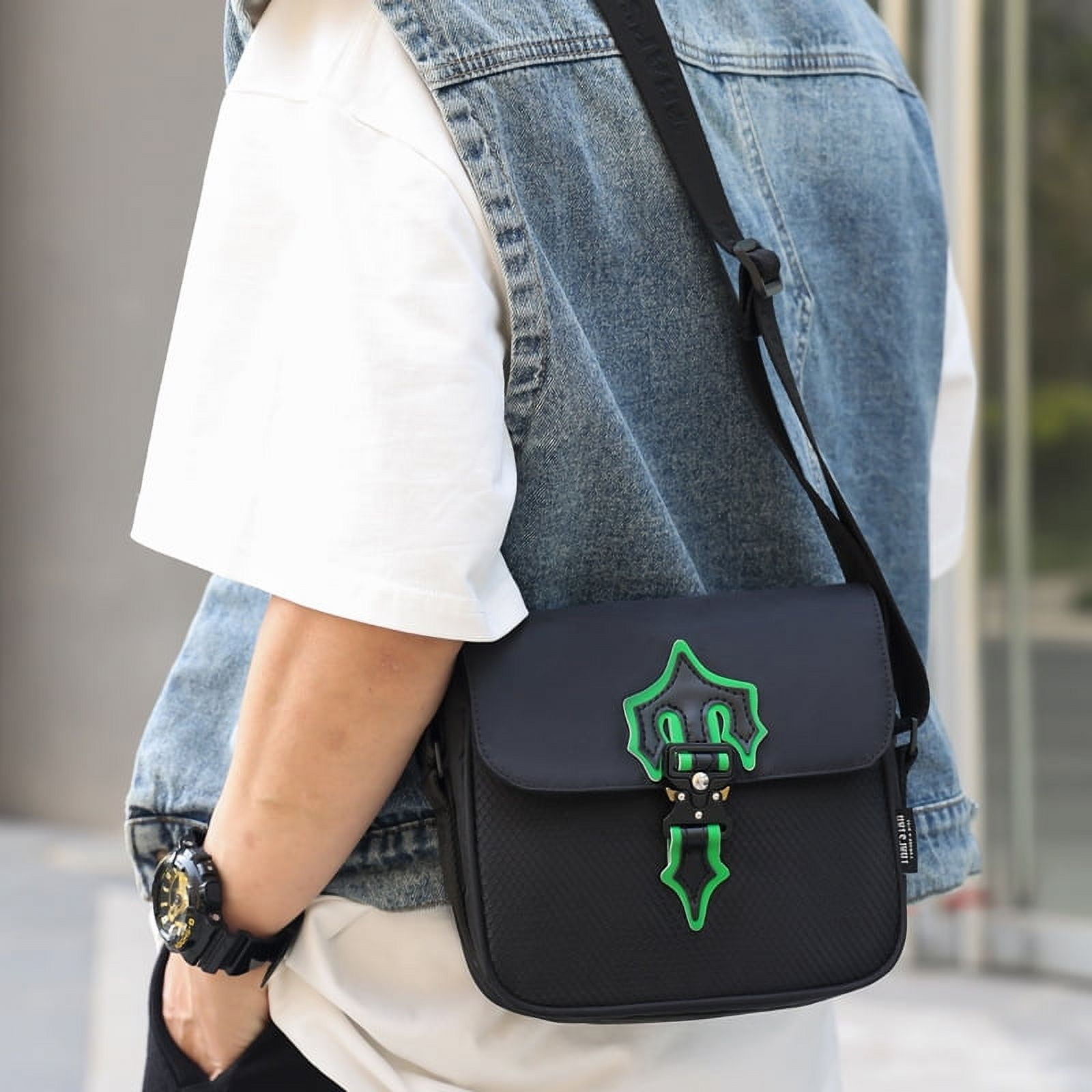 バッグ Trapstar irongate T cross bodybag blue Gomayee Unisex Nylon Crossbody Bag, Dark Blue - Walmart.com