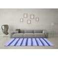 thumbnail image 3 of Ahgly Company Indoor Rectangle Solid Blue Modern Area Rugs, 3' x 5', 3 of 4