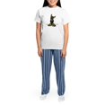 thumbnail image 4 of CafePress - B/T Chihuahua Sit Pretty Women's Light Pajamas - Women's Short Sleeve Print T-Shirt and Pants Light Cotton Pajama Set, 4 of 7
