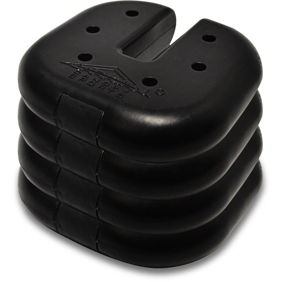 Caravan Global Canopy Sports 10001200011 6lb Canopy Weight Plate 4 Piece Set, Black