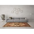 thumbnail image 3 of Ahgly Company Indoor Round Persian Brown Traditional Area Rugs, 4' Round, 3 of 4